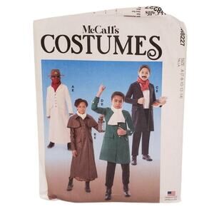 McCALLS Costumes Boys Hamilton Edgar Allan Size 7-14 UNCUT FF
